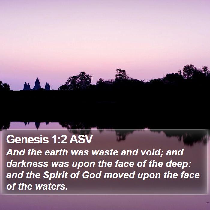 Genesis 1:2 ASV Bible Study