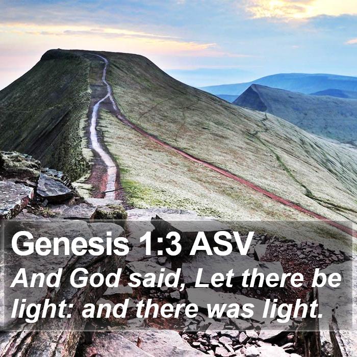 Genesis 1:3 ASV Bible Study