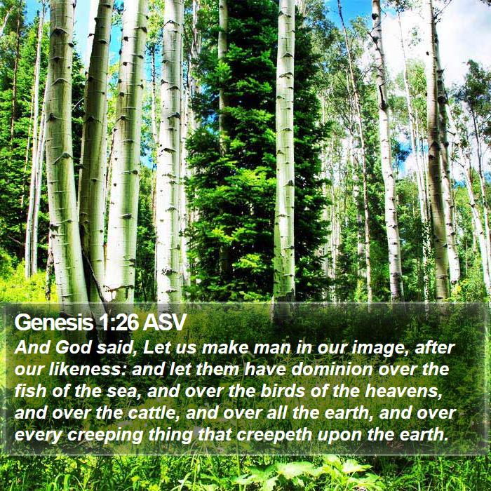 Genesis 1:26 ASV Bible Study