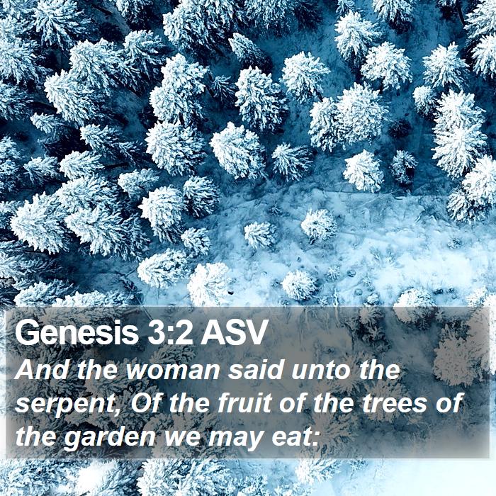 Genesis 3:2 ASV Bible Study