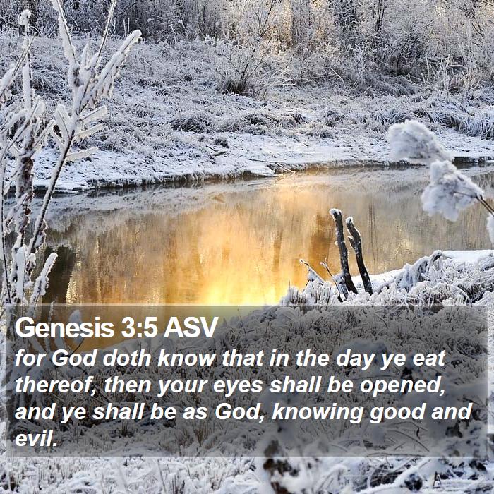 Genesis 3:5 ASV Bible Study