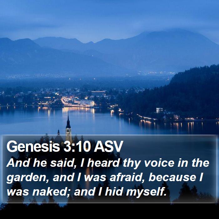 Genesis 3:10 ASV Bible Study