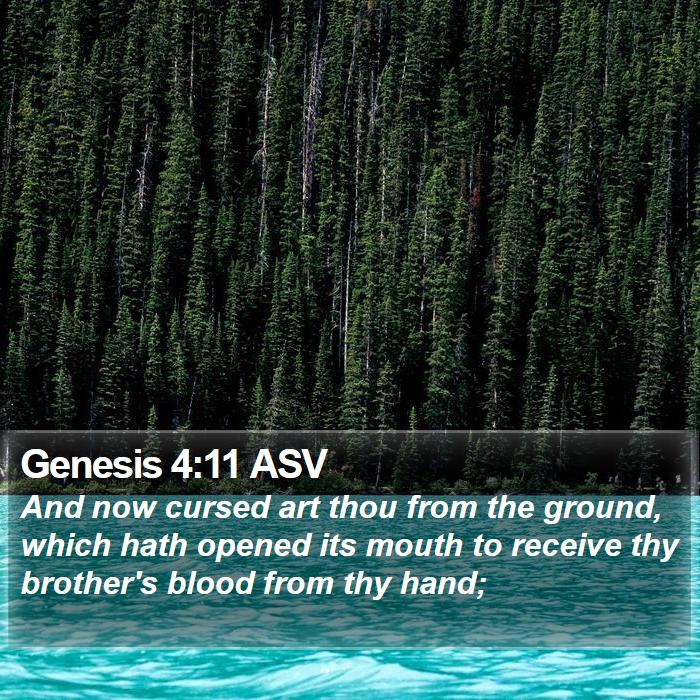 Genesis 4:11 ASV Bible Study