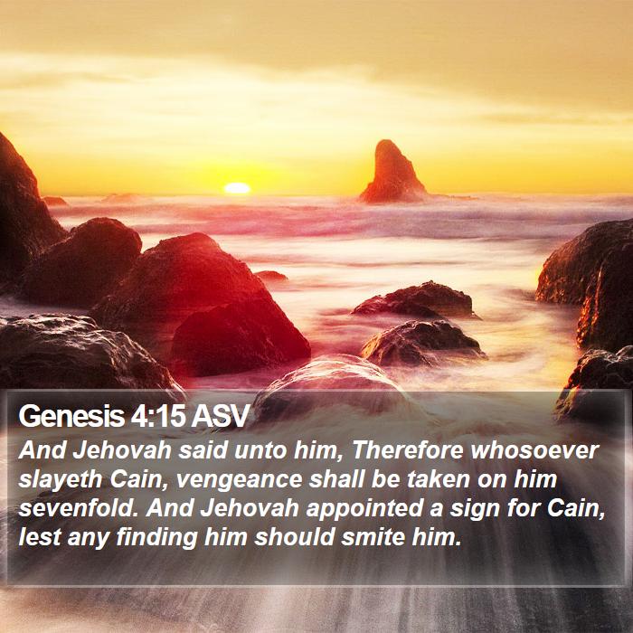 Genesis 4:15 ASV Bible Study