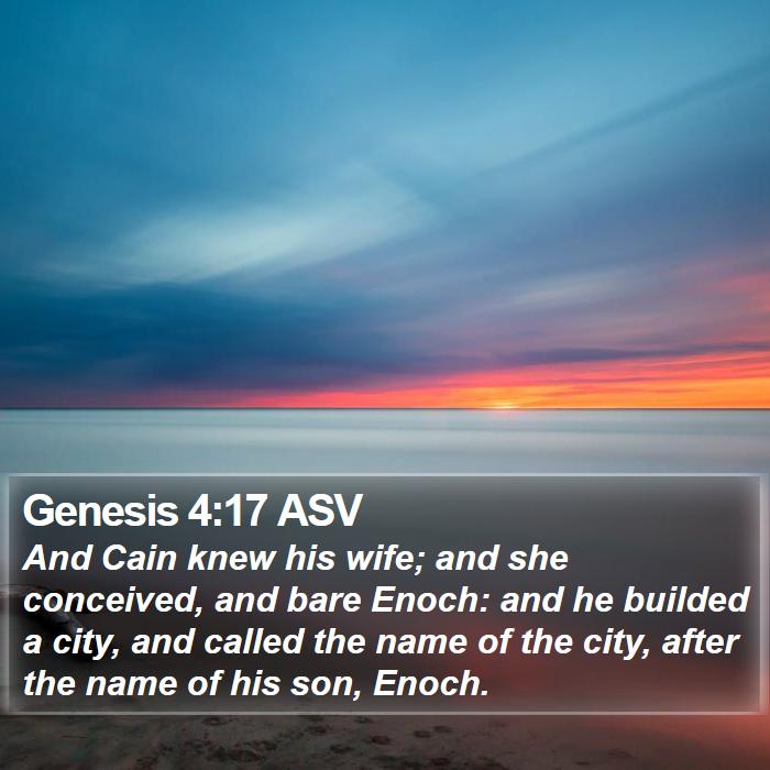 Genesis 4:17 ASV Bible Study