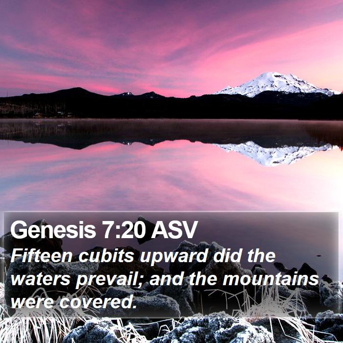 Genesis 7:20 ASV Bible Study