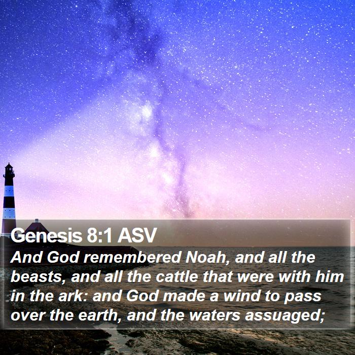 Genesis 8:1 ASV Bible Study