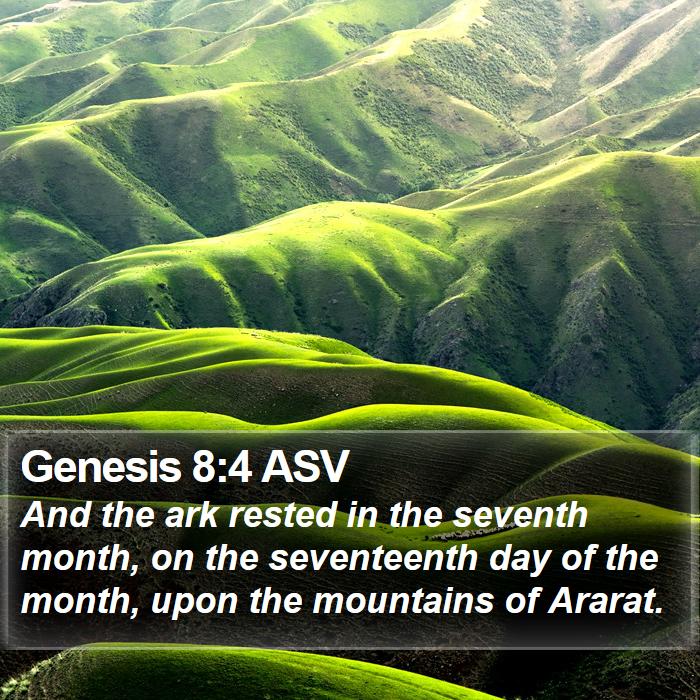 Genesis 8:4 ASV Bible Study