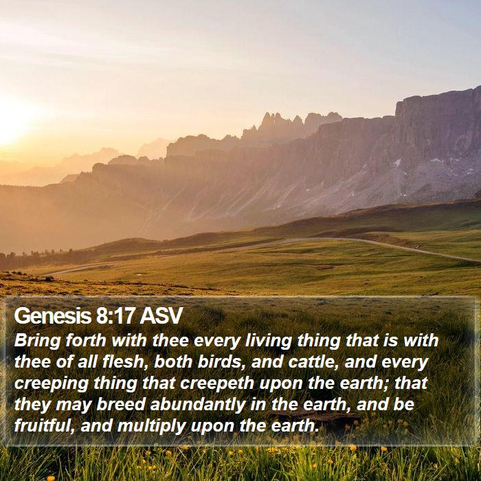 Genesis 8:17 ASV Bible Study