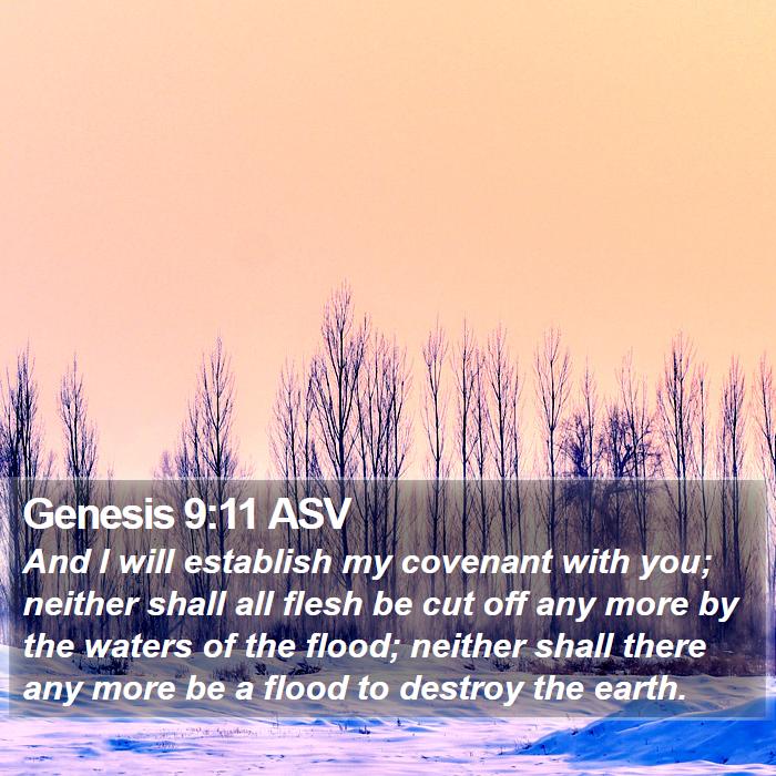 Genesis 9:11 ASV Bible Study