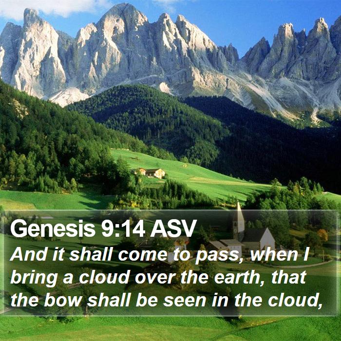 Genesis 9:14 ASV Bible Study