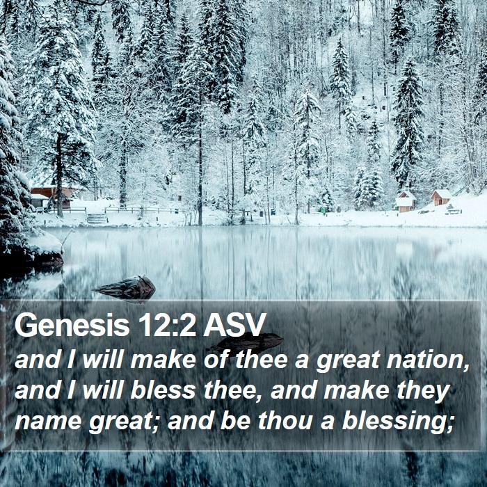 Genesis 12:2 ASV Bible Study