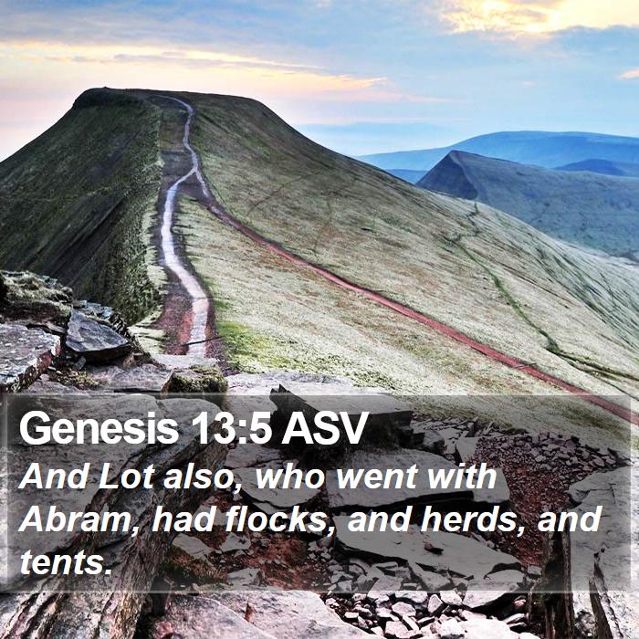 Genesis 13:5 ASV Bible Study