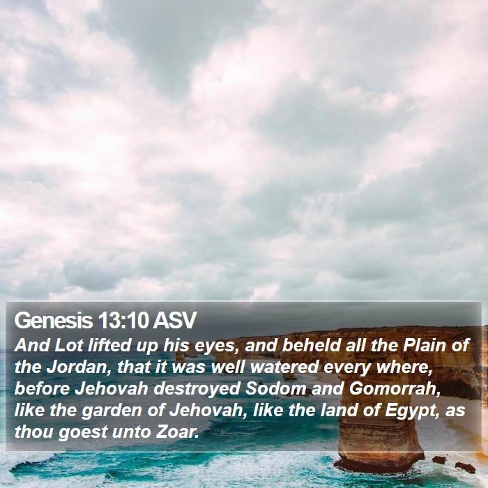 Genesis 13:10 ASV Bible Study