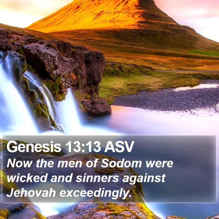 Genesis 13:13 ASV Bible Study