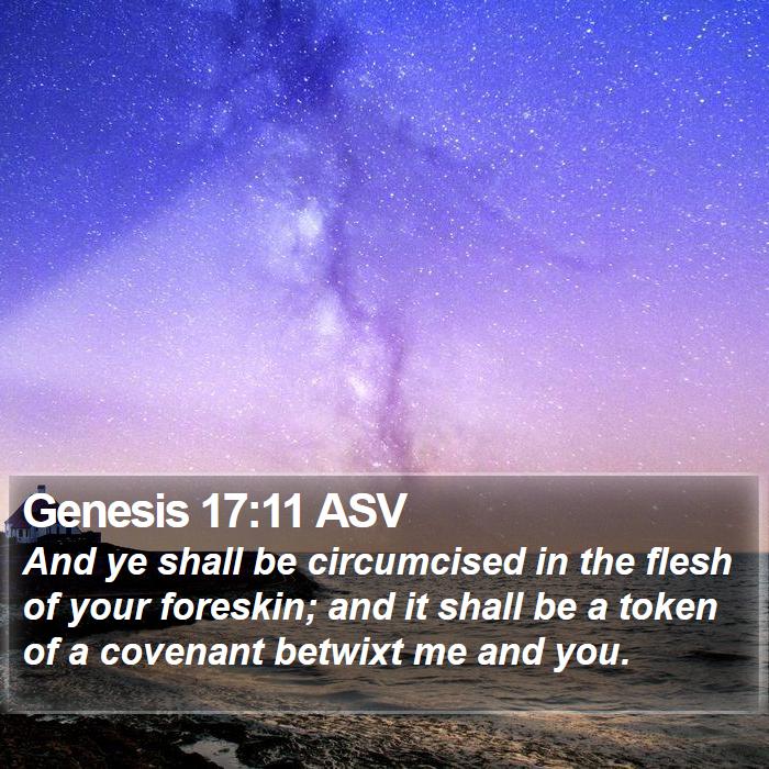 Genesis 17:11 ASV Bible Study