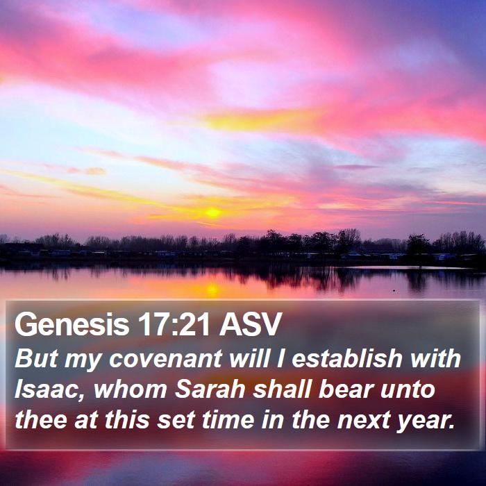 Genesis 17:21 ASV Bible Study