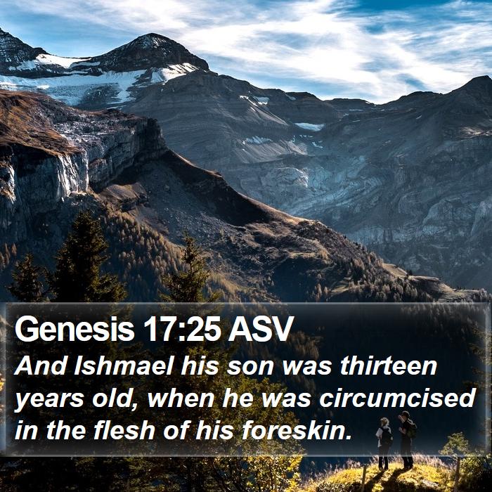 Genesis 17:25 ASV Bible Study