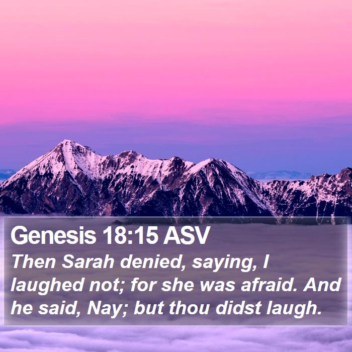 Genesis 18:15 ASV Bible Study