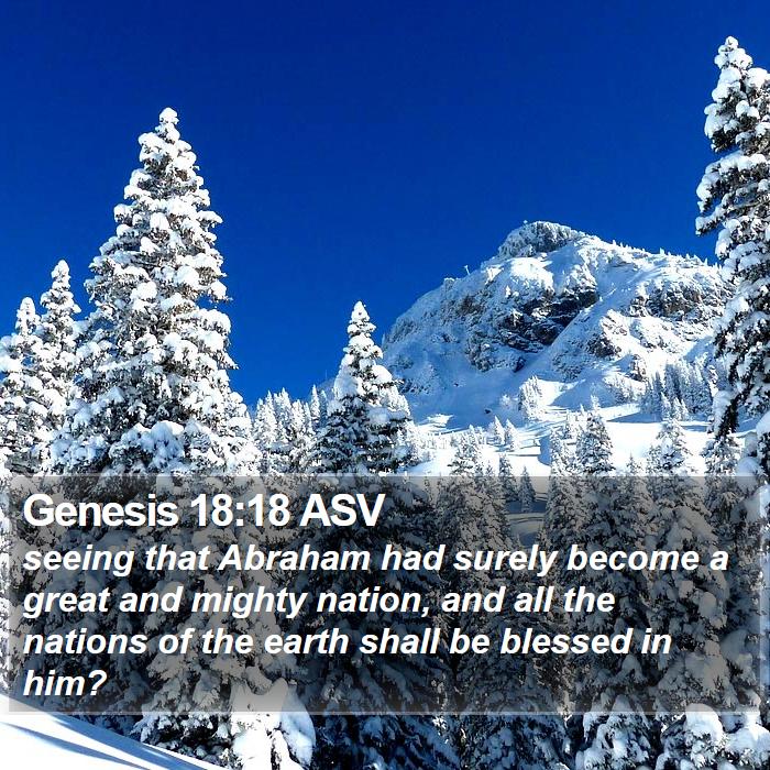 Genesis 18:18 ASV Bible Study