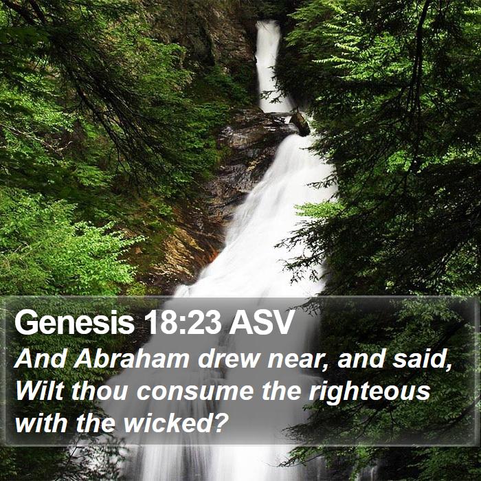 Genesis 18:23 ASV Bible Study