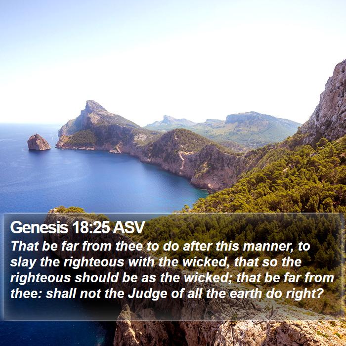 Genesis 18:25 ASV Bible Study