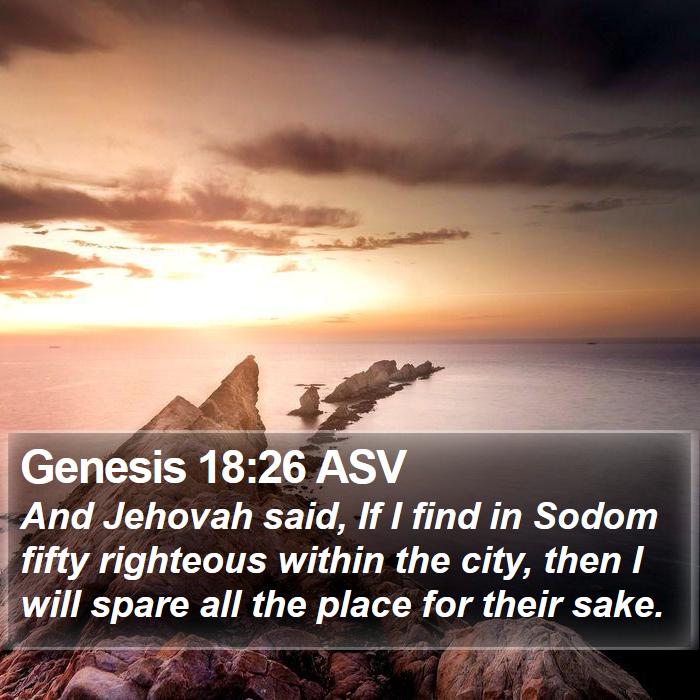 Genesis 18:26 ASV Bible Study