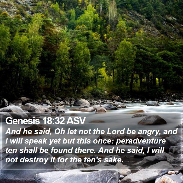 Genesis 18:32 ASV Bible Study