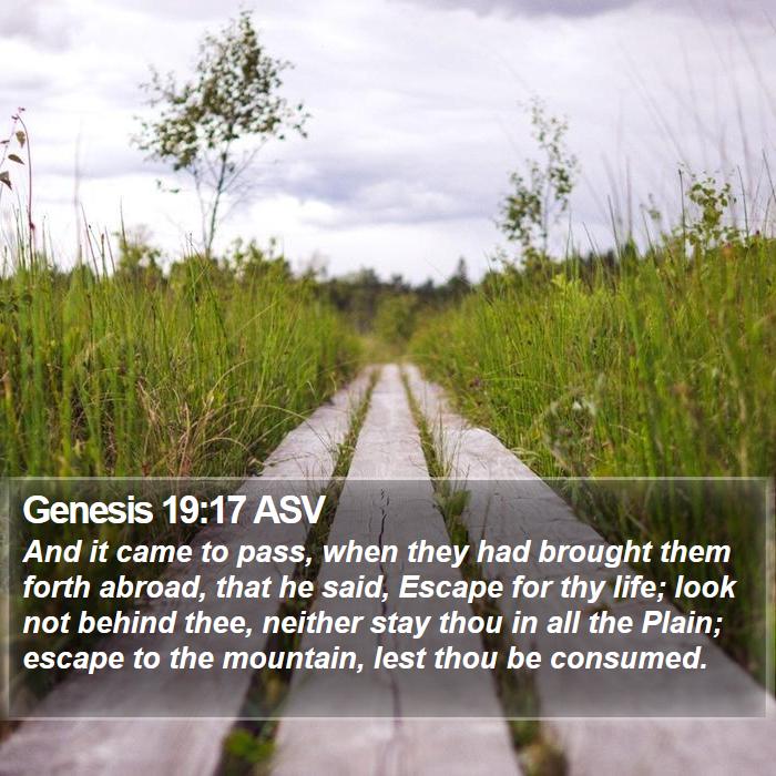 Genesis 19:17 ASV Bible Study