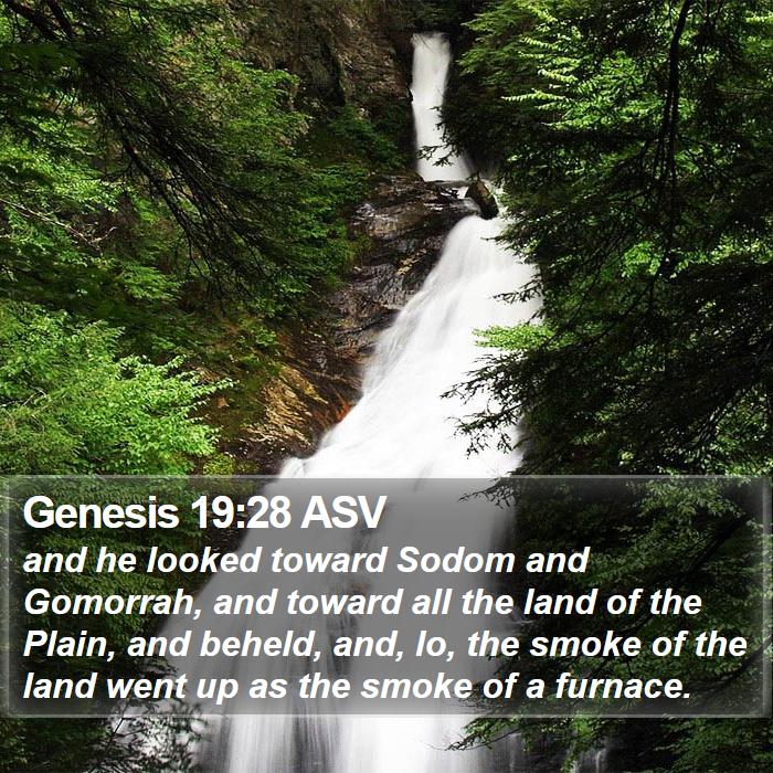 Genesis 19:28 ASV Bible Study