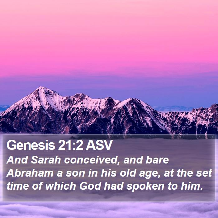 Genesis 21:2 ASV Bible Study