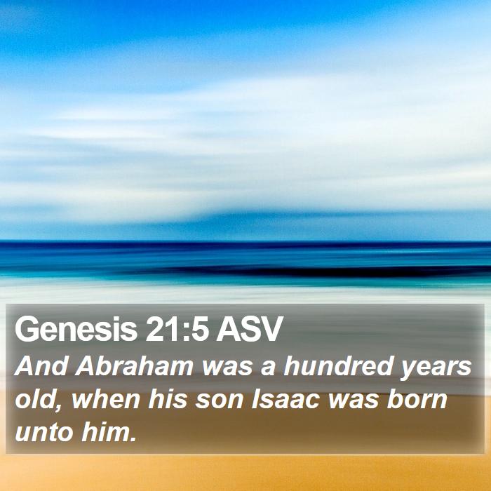 Genesis 21:5 ASV Bible Study