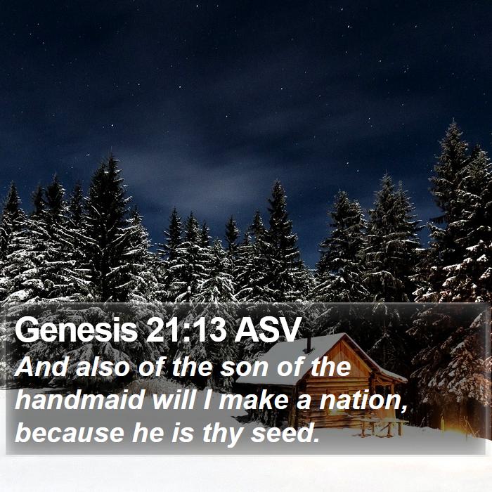 Genesis 21:13 ASV Bible Study