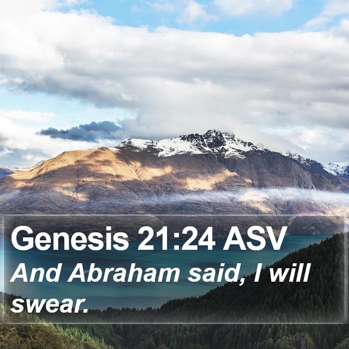 Genesis 21:24 ASV Bible Study