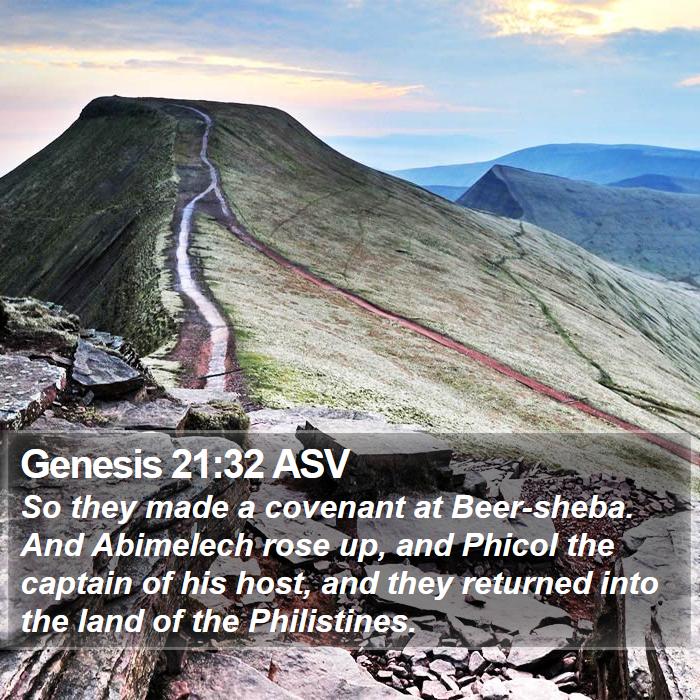 Genesis 21:32 ASV Bible Study