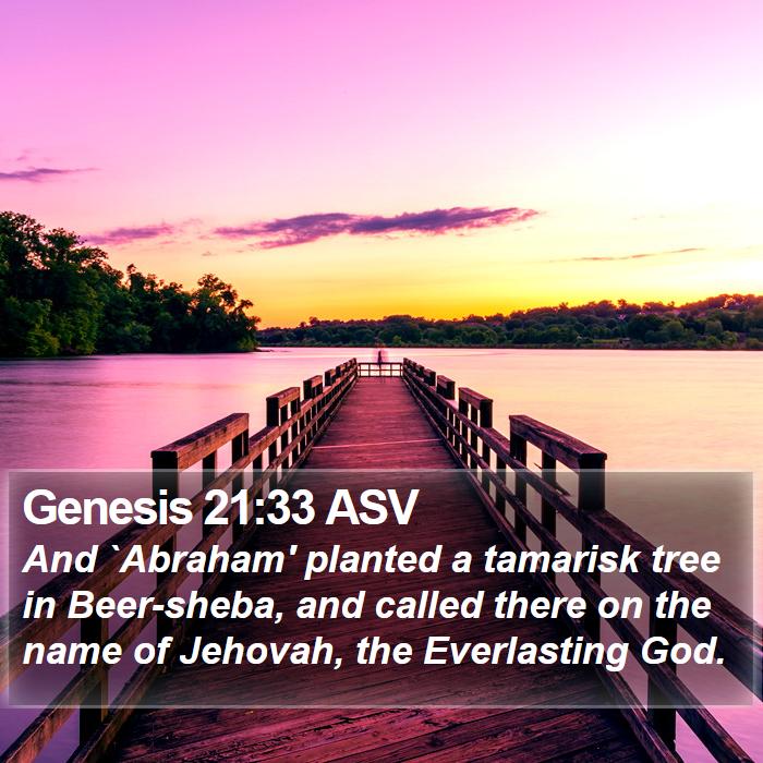 Genesis 21:33 ASV Bible Study