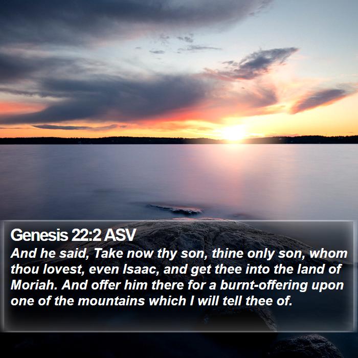 Genesis 22:2 ASV Bible Study