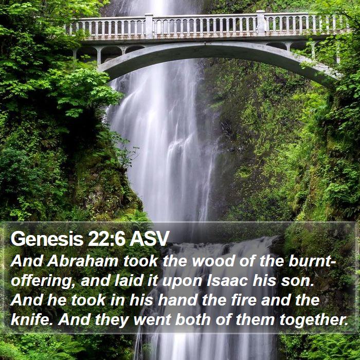 Genesis 22:6 ASV Bible Study