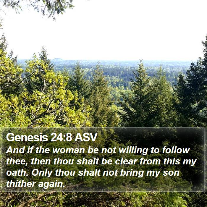 Genesis 24:8 ASV Bible Study