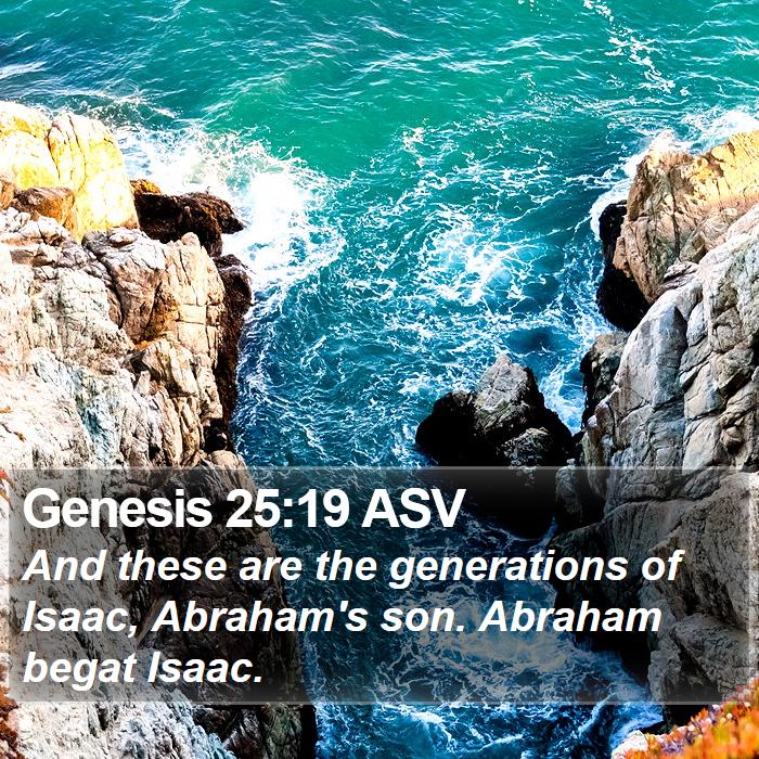 Genesis 25:19 ASV Bible Study