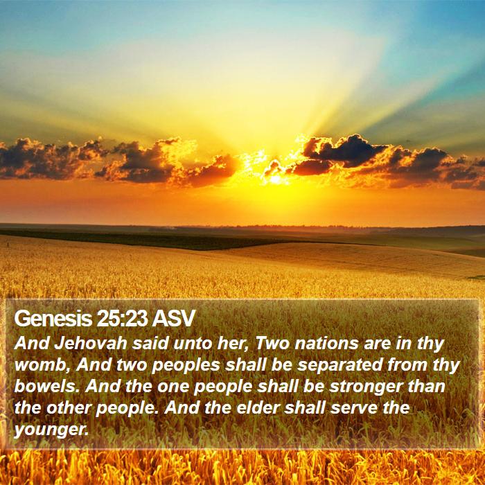 Genesis 25:23 ASV Bible Study