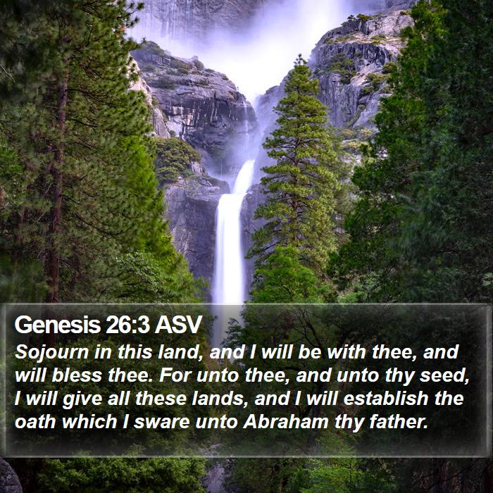 Genesis 26:3 ASV Bible Study