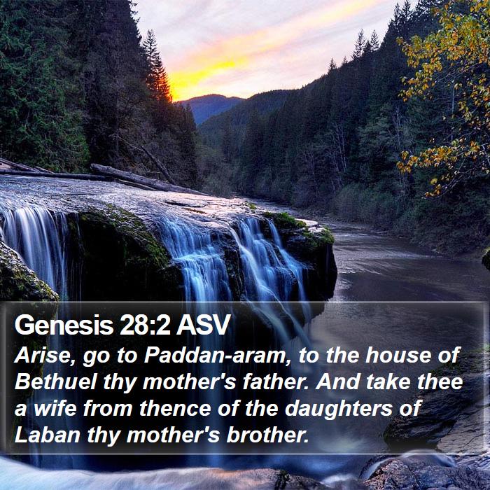 Genesis 28:2 ASV Bible Study