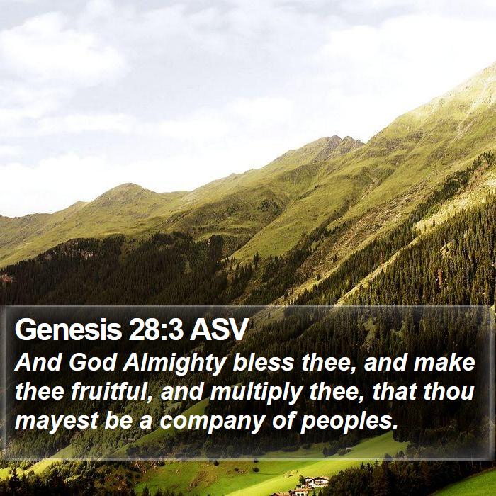 Genesis 28:3 ASV Bible Study