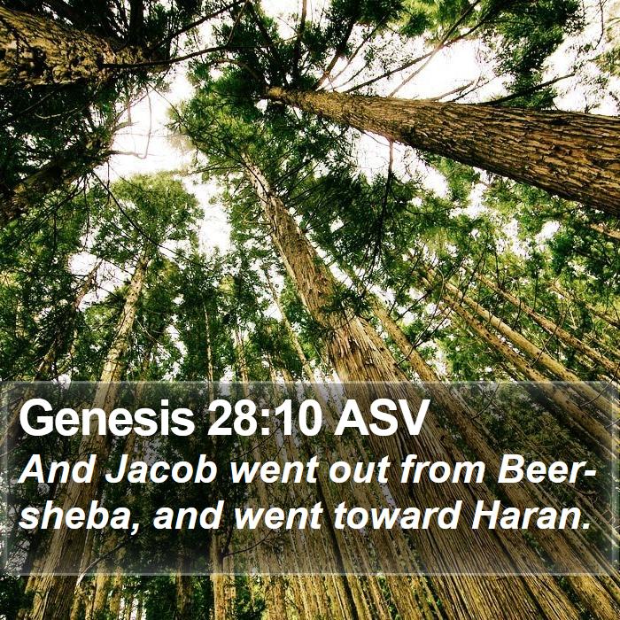 Genesis 28:10 ASV Bible Study