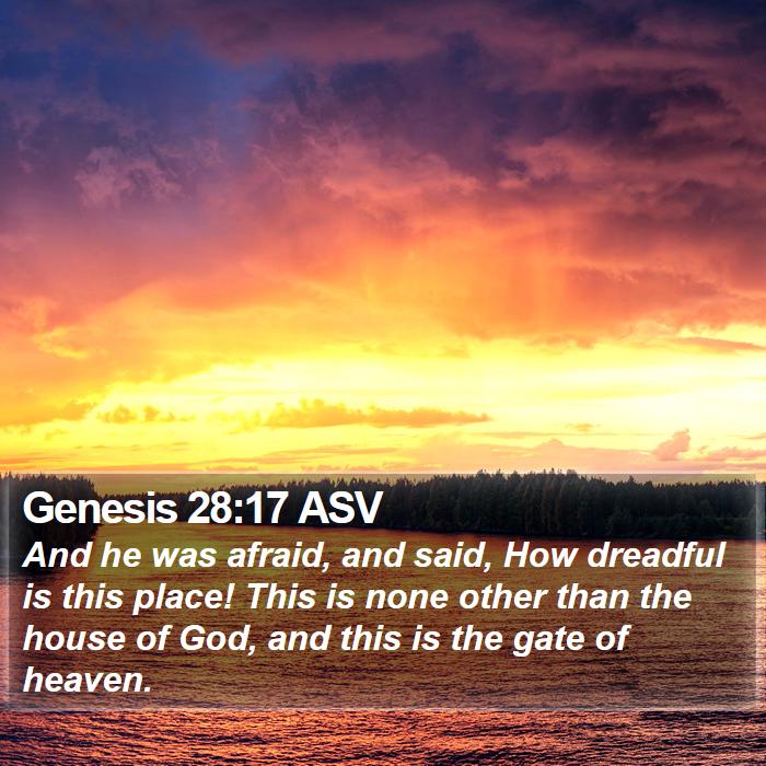 Genesis 28:17 ASV Bible Study