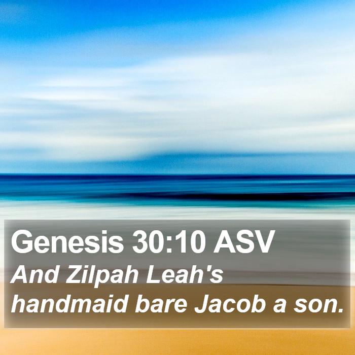 Genesis 30:10 ASV Bible Study