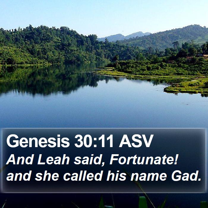 Genesis 30:11 ASV Bible Study