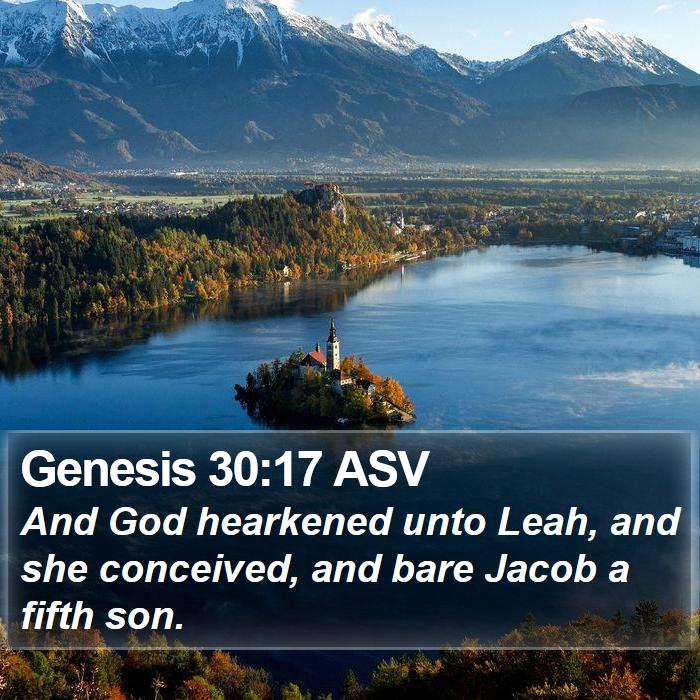 Genesis 30:17 ASV Bible Study