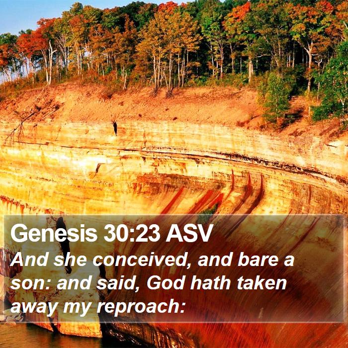 Genesis 30:23 ASV Bible Study